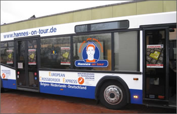 Hannes on Tour – das Bildungsmobil des BTZs.