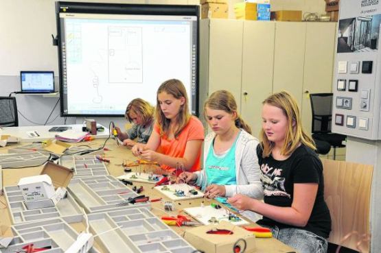 MinT-Mädchen im Elektrobereich